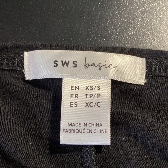 SWS Basic Short Sleeve Black Cardigan (extra small) - Picture 2 of 2